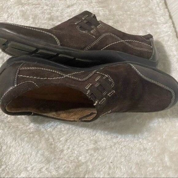 Naturalizer Slip-On Womens 9 Suede Flats Brown - Picture 3 of 9